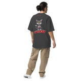 CatZilla Unisex Oversized Faded T-Shirt with Back Print Design