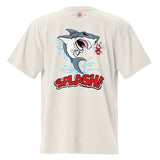 SPLASH Unisex Oversized Faded T-Shirt with Back Print Design