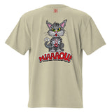 CatZilla Unisex Oversized Faded T-Shirt with Back Print Design