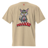 CatZilla Unisex Oversized Faded T-Shirt with Back Print Design