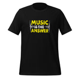 Music Is the Answer Quote Unisex Staple T-Shirt