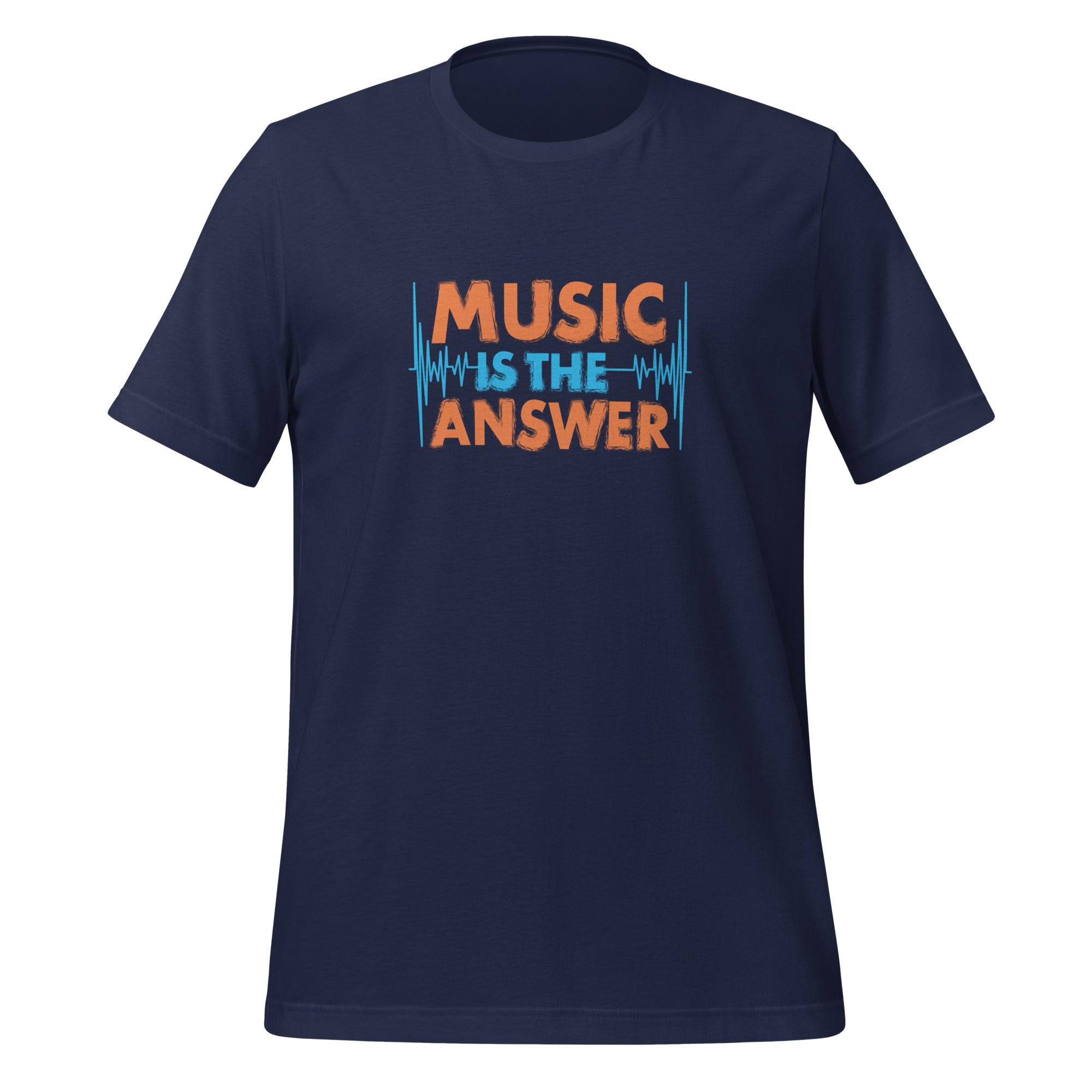 Music Is the Answer Quote Unisex Staple T-Shirt