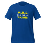 Music Is the Answer Quote Unisex Staple T-Shirt