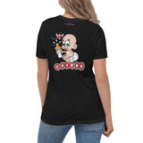 BabyGoo Women's Relaxed T-Shirt with Back Print Design