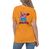 PiggyBoo Women's Relaxed T-Shirt with Back Print Design