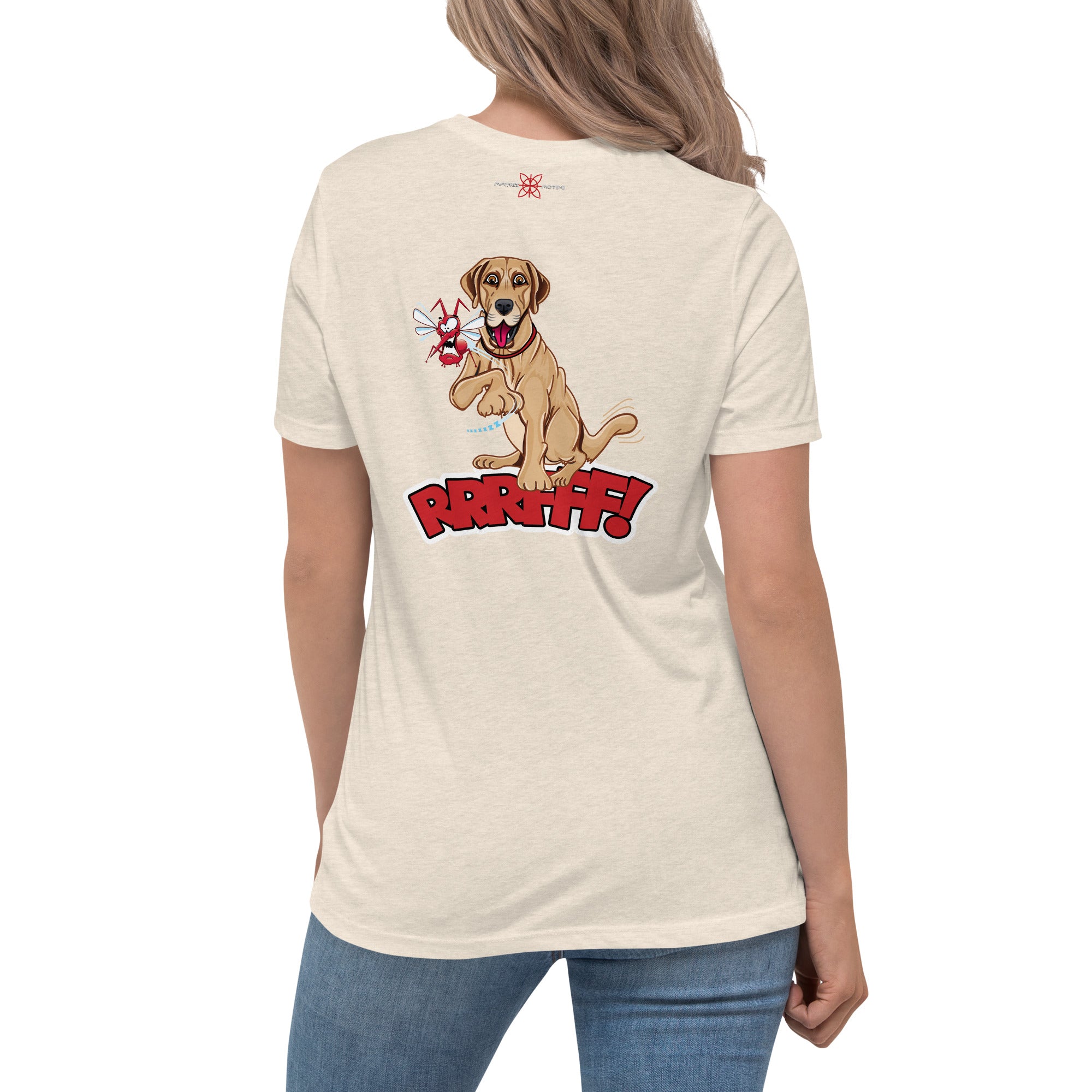 LabraDog Women's Relaxed T-Shirt with Back Print Design