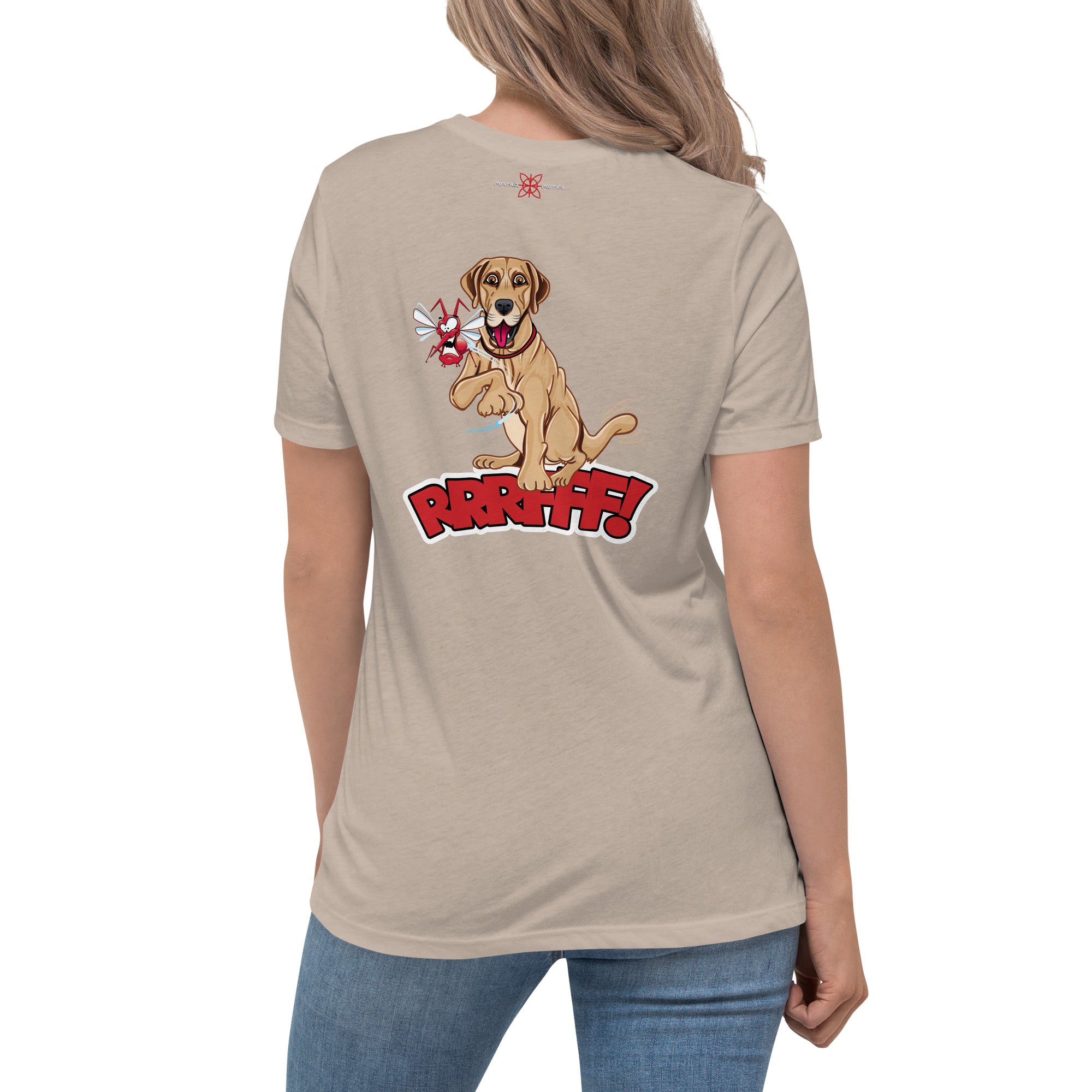 LabraDog Women's Relaxed T-Shirt with Back Print Design