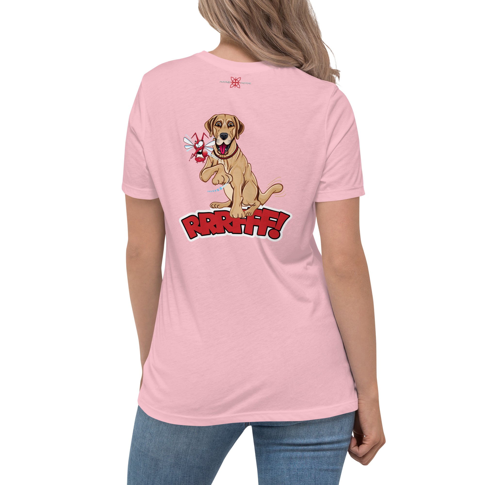 LabraDog Women's Relaxed T-Shirt with Back Print Design